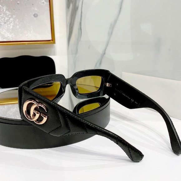 NWT GUCCI GG0816S - 001 LEATHER SUNGLASSES - Picture 9 of 16